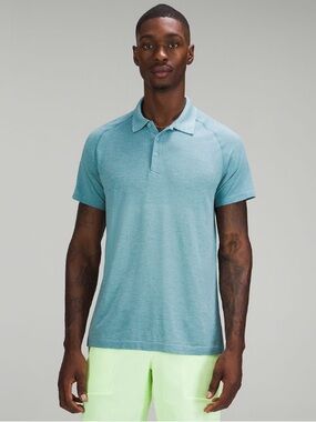 Lululemon Metal Vent Tech Blue Polo Shirt